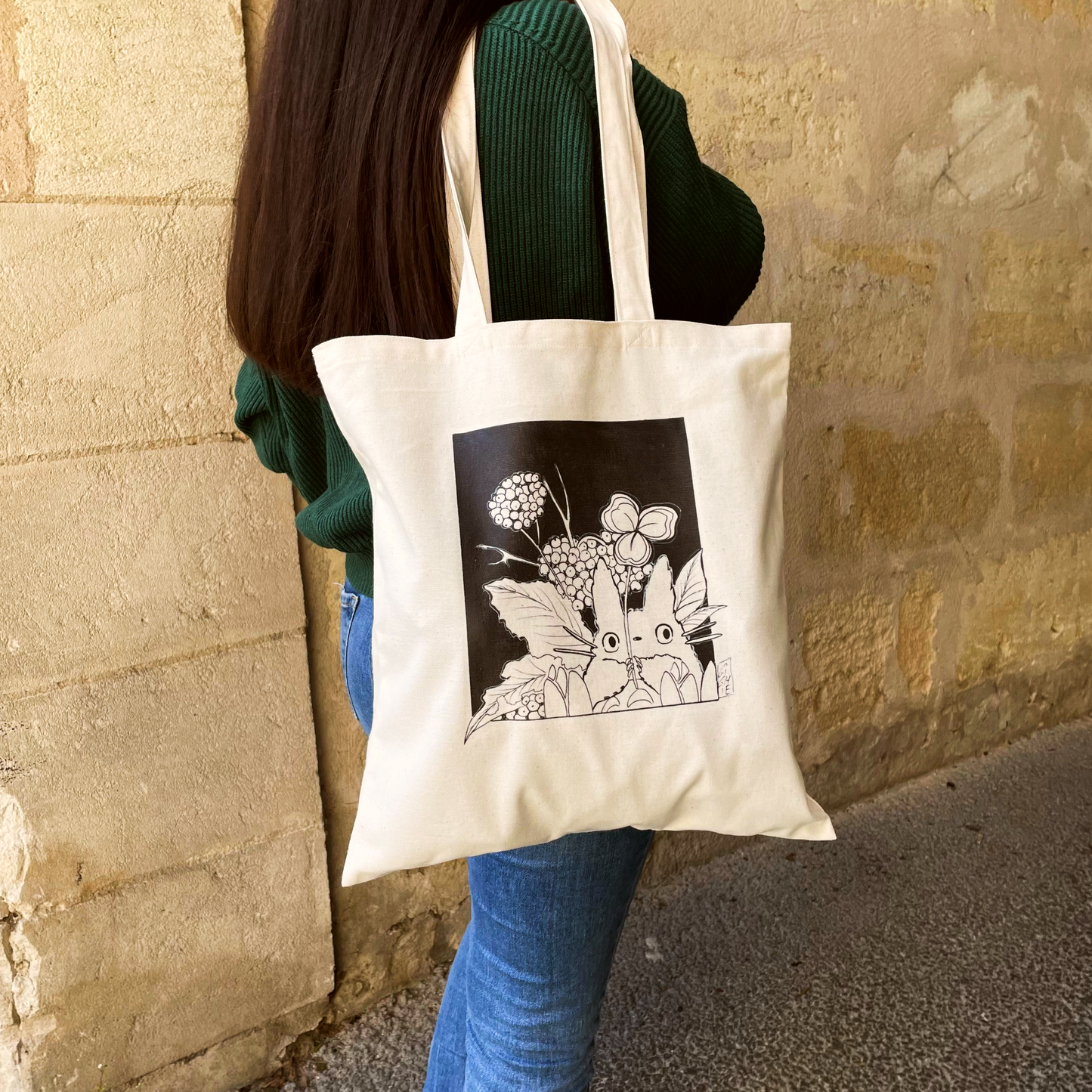 Totoro fleurs (Mon voisin totoro) - Tote ba