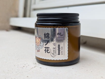 Bougie fleur de coton