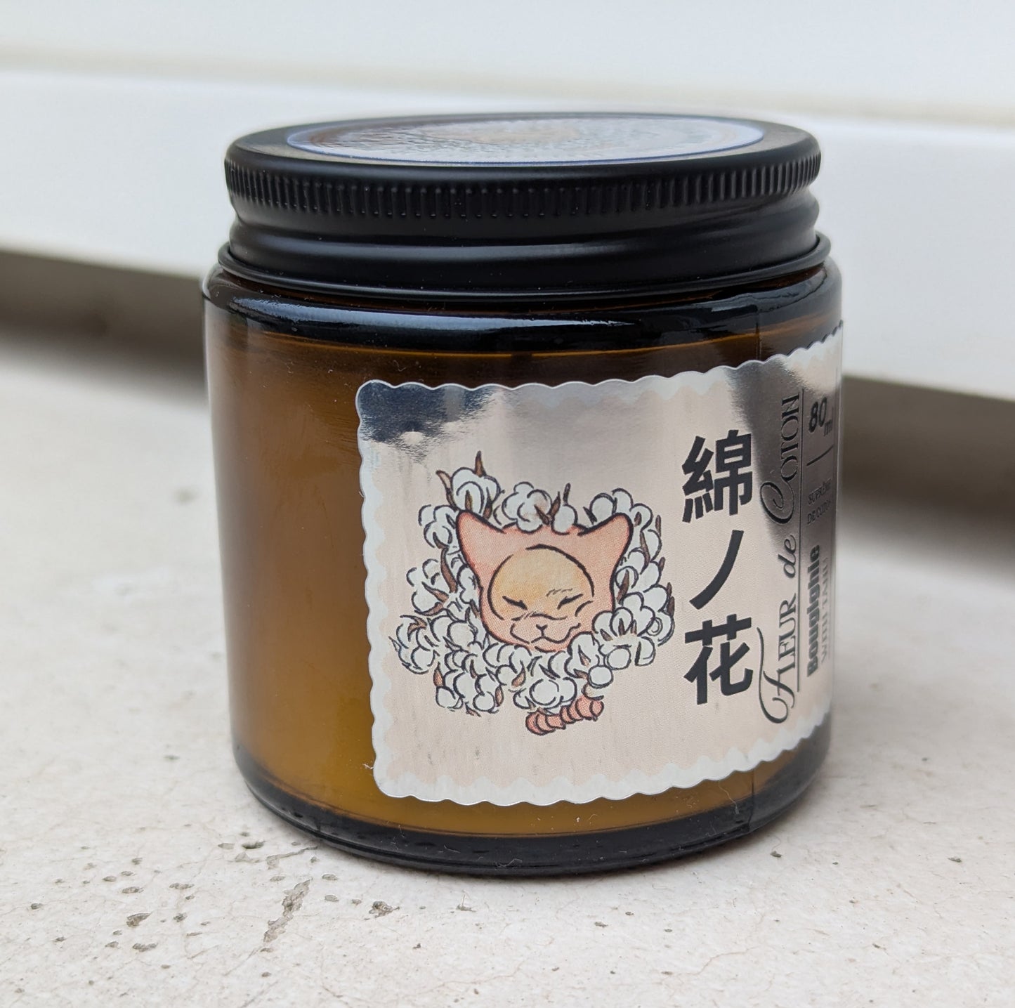 Bougie fleur de coton